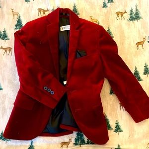 Red Velvet boys H& M holiday blazer. Like new condition ready for Xmas pics!